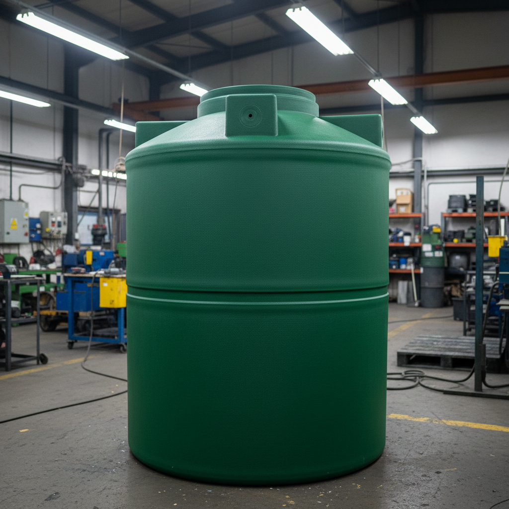 Depósito de agua fabricado por rotomoldeo en BSDI